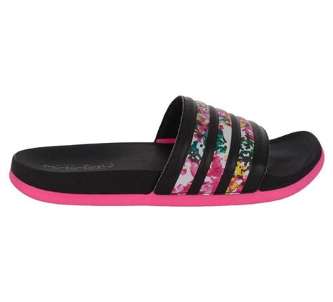 adidas slippers dames - zwart|Adidas slips dames.